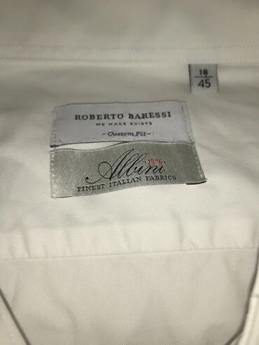 Košulje: Original RONERTO BARESSI kosulja 45 100% cotton Finest Italian fabric — 12