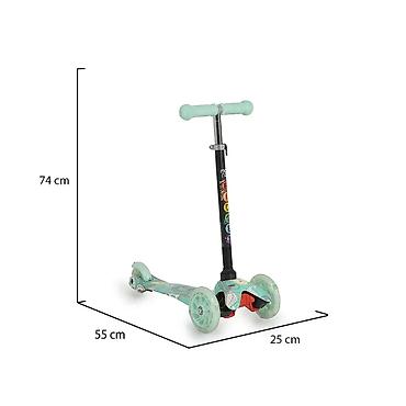 Trotineti, skejtbordovi i hoverbordovi: MONI Trotinet Fidget - Mint (šifra: CAN7975-70) Dečiji trotinet sa 3 — 9