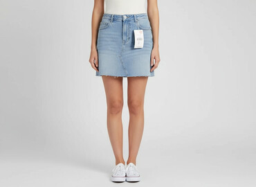 jeansowe spódnice asymetryczne: Denim, Women`s skirt, size S