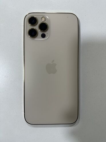 Apple iPhone: IPhone 12 Pro, Б/у, 128 ГБ, Золотой, Зарядное устройство, Кабель, Коробка, 81 %
