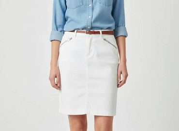 spódnice czarne rozkloszowane midi: Top Secret, Women`s skirt, size S (EU 36)
