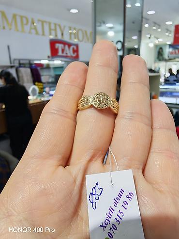 zergerlik: Üzük, Sarı qızıl, 585 Əyar, Qaşsız — 3