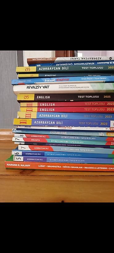 Книги и журналы: Munasib qiymete kitablar var.bunlarin hamisi test kitabidir.3u — 1