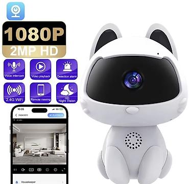 Foto və videokameralar: K9 HD WiFi Kamera – V380 Pro tətbiqi ilə - 1080P (2MP) HD görüntü — 4