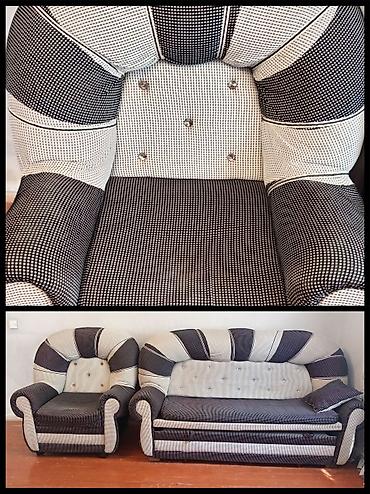rahat mebel: Kreslo və divan dəsti - Komplekt: 2 ədəd iri, yumşaq kreslo + 1 ədəd — 1