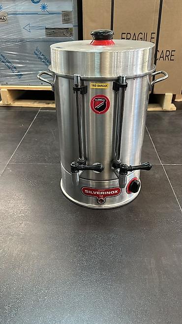 samavar ucuz: SILVERINOX sənaye tipli çay/isti su samovarı - Brend: SILVERINOX (CE — 1