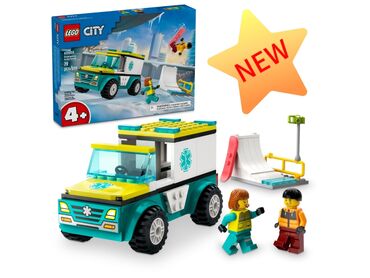 Игрушки: New 2024 !Lego City 🏙️ 60403Скорая помощь и сноубордист🏂