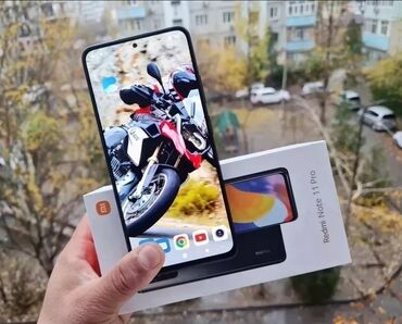 Redmi: Redmi, Redmi Note 11 Pro, Б/у, 256 ГБ, цвет - Черный, 1 SIM, eSIM, 2 SIM — 1