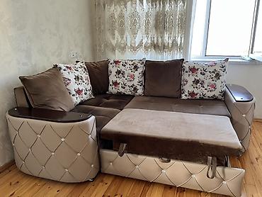 Divanlar: Künc divan, İşlənmiş, Açılan, Bazasız, Vеlur parça, Çatdırılma yoxdur — 3