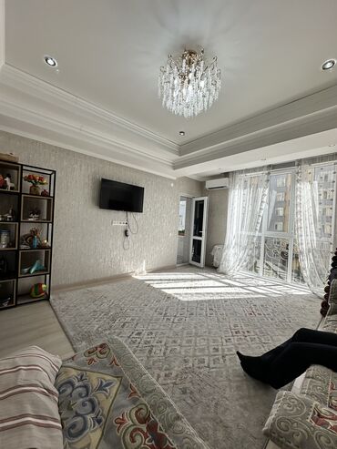 раздольный ак жол: 1 комната, 46 м², Элитка, 3 этаж, Евроремонт
