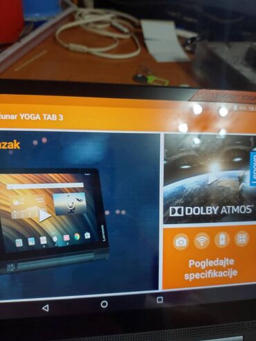 Tableti: Lenovo Yoga Tab 3 Tablet 10 inca quadcore 1.3ghz potpuno ispravan sim — 13