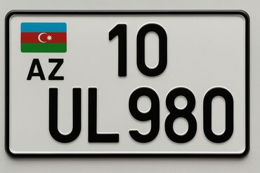 Avtomobil nömrələri üçün aksesuarlar: 10UL980 Qeydiyyat nisani