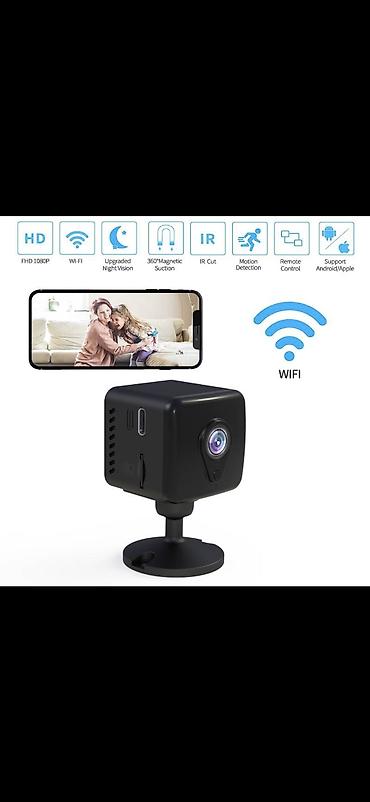 ev kamera: Wi‑Fi Mini Təhlükəsizlik Kamerası - FHD 1080P görüntü keyfiyyəti - — 1