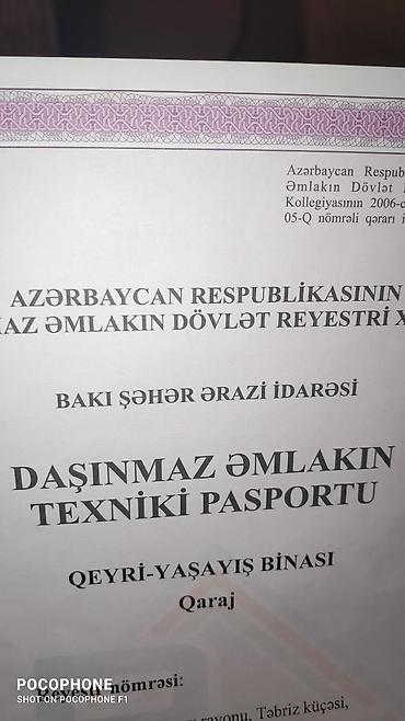 Продается гараж: Nərimanov metrosunun yanında Təbriz küç 87 .A.M Cümə25 küç stomotoloji — 4