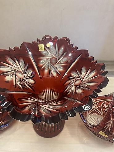 xrusta: Caesar Crystal Bohemiae – əl kəsimi çex kristalı qab dəsti - — 4