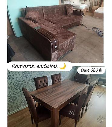 tel masa: *🌙Ramazan Endirimi* – *Dəst cəmi 620 AZN!* 🛋 Dəstə daxildir: ✔ Açılan — 1