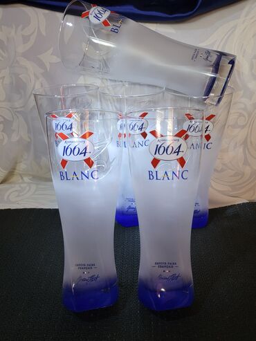 Čaše: Case nove,vintaz Kronenberg. Case za pivo,komada 6 u ceni. Cena je — 6