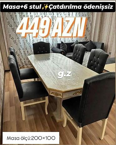 şuşe masa: Stol stul dəstlərimiz hər ölçüde her madelde Ucuz və keyfiyyətli Bizde — 7