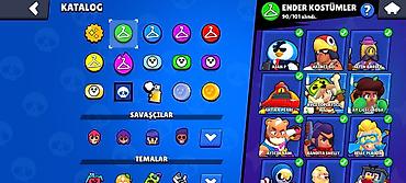 qızıl boyunbağı: Brawl Stars hesabı – yüksək səviyyəli oyun profili - Kupa yolu: 44 — 8