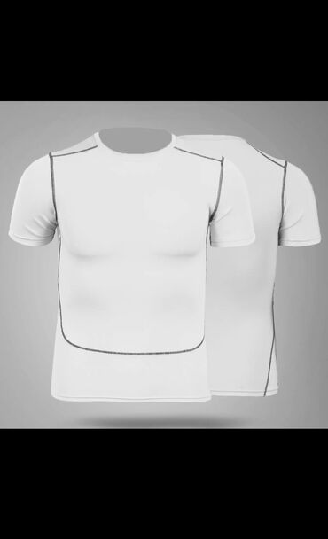 футболки для бега мужские: Футболка M (EU 38), цвет - Белый