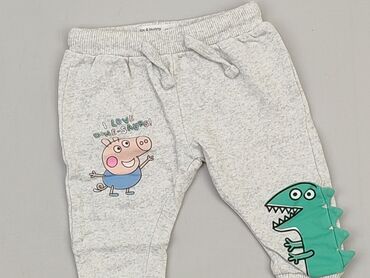 spodnie dla szczupłych chłopców: Sweatpants, Fox&Bunny, 3-6 months, condition - Very good