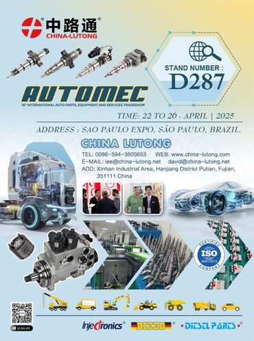 Automec Heavy & Commercial 2025 São Paulo ve China Lutong is one