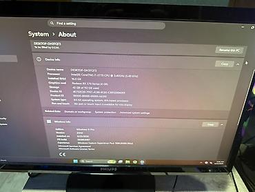 Masaüstü kompüterlər və iş stansiyaları: Gaming masaüstü kompüter seti Komponentlər: - Prosessor: Intel Core — 3