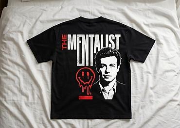 Futbolkalar: “The Mentalist” mövzusunda qara T‑şört - Rəng: qara - Ön hissə: sol — 2