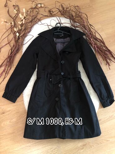 zimske duge jakne zenske: S (EU 36), M (EU 38), Used, With lining, Single-colored, color - Black