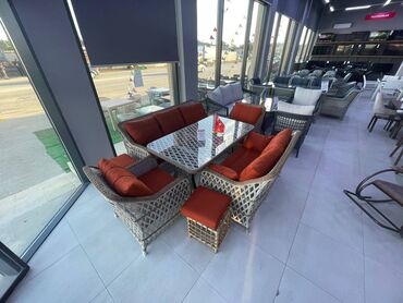 mebeli aliram: Новый, Журнальный стол, 2 кресла, 2 дивана, Алюминий, Турция