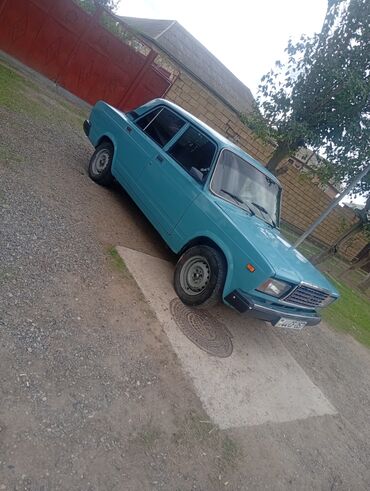 VAZ (LADA): VAZ 2107 sedan - Kuzov: 4 qapılı sedan, mavi rəng - Ön və arxa xrom — 2