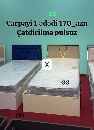 Çarpayı – sadə və funksional dizayn • Rəng seçimləri: bej, mavi və s