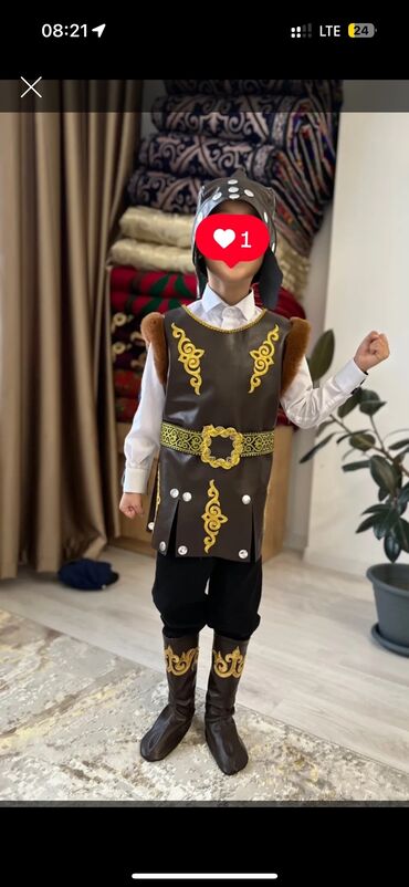 машинка для детей: Национальная одежда для ребенка 5 -6 лет 
Форма Манас