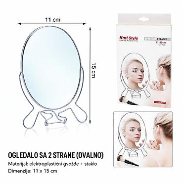 KMT Dvostrano ogledalo ovalnog metalnog okvira 2802682 - Tip