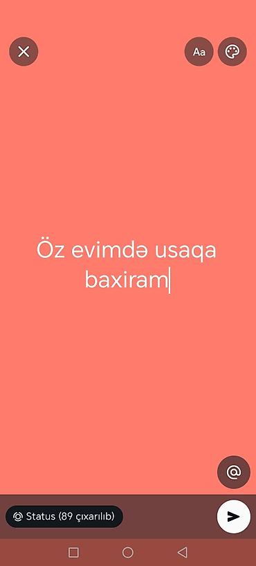 mektebe hazirliq: Uşaq baxımı xidməti – ev şəraitində - Öz evimdə uşağa baxıram - — 1