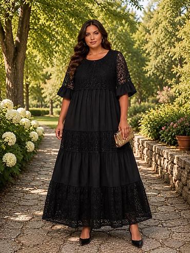 Haljine: 06. Još jedna predivna haljina za punije XL 2XL 3XL Cena : 3.290 — 5