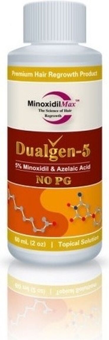 Витамины и БАДы: MinoxidilMax Dualgen-5 No PG средство от облысения 60 мл Дуалген 5%
