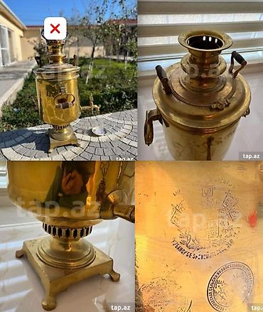 smoking: Smovar 25 lt temiz latun Hec bir problemi yoxdur. Üstü pecatlidir — 1