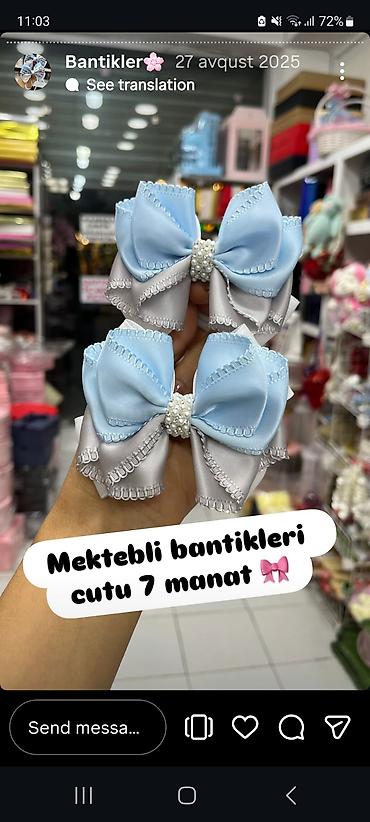 Aksesuarlar: Məhsul: Hədiyyə bəzəkləri və saç bantikləri - Zərif hədiyyə kisəsi — 8