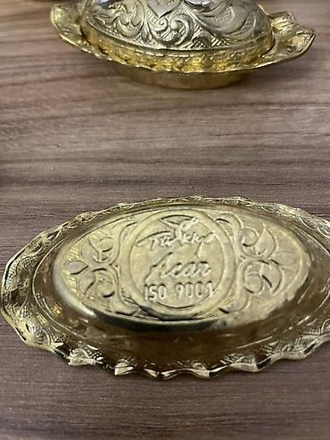 mis samovar: Məhsul: Qapaqlı dekorativ mis qablar dəsti 10 ədəd, Türkiya, suvenir — 9