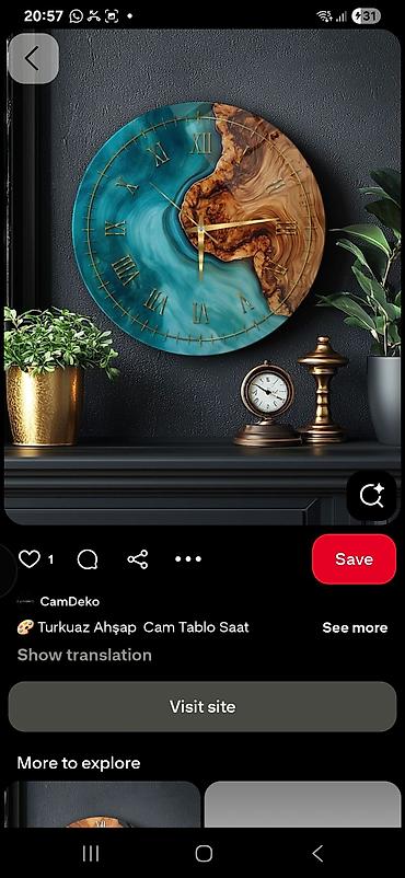 barter saatla: Masaüstü saatlar, Saniyə əqrəbi — 6