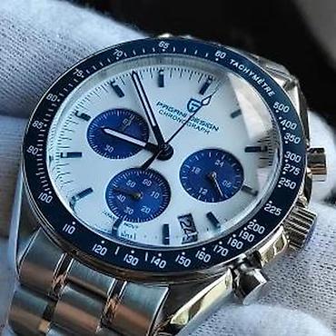 Ručni satovi: PAGANI DESIGN PD-1701 -Plava- Omega Speedmaster Moonwatch Potpuno nov — 7