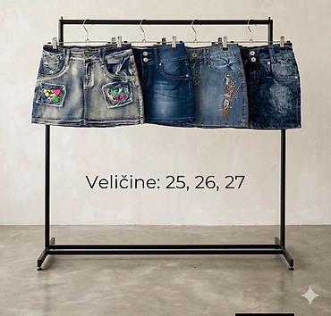 step helanke: Teksas mini suknje – više modela. - Klasik u različitim bojama — 1