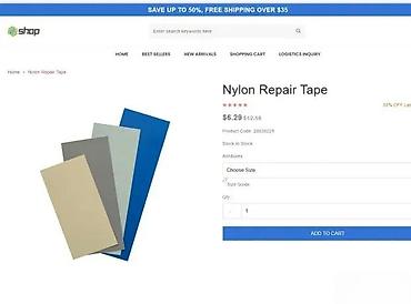 torbe b: Coghlan’s Nylon Repair Tape – samolepljive zakrpe za najlon Opis: - — 10
