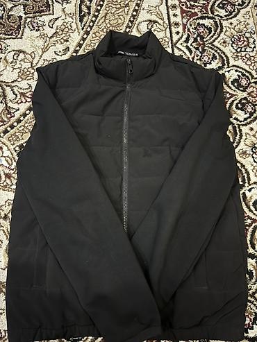 Мужская куртка, M, Zara basic, Б/у, цвет - Черный, Самовывоз, Платная доставка