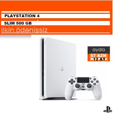 PS4 (Sony Playstation 4): Playstation 4 slim 2 eded yeni pult i̇lki̇n odeni̇s yox ! Komi̇ssi̇ya