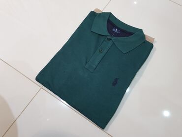 farmasi lakovi za nokte: Short sleeves T-shirt, M (EU 50), U.S. Polo Assn, color - Green, Cotton