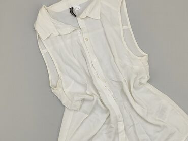 eleganckie białe bluzki z krótkim rekawem: H&M, M (EU 38), condition - Good