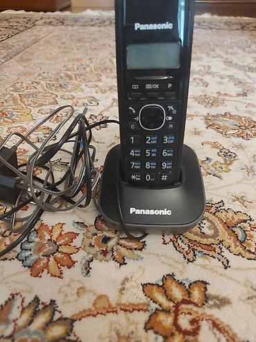 Stasionar telefonlar: Panasonic simsiz ev telefonu (DECT) Komplekt: - Simsiz dəstəkli — 1