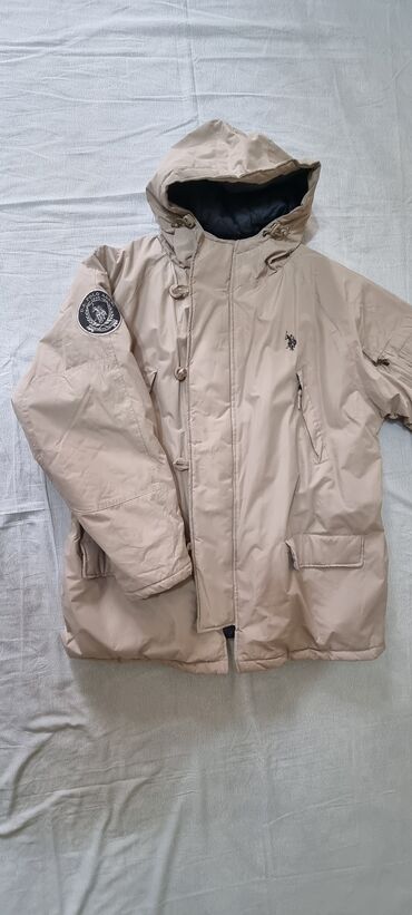 кожаный куртки мужской: Куртка 3XL (EU 46), 4XL (EU 48), 5XL (EU 50), цвет - Бежевый